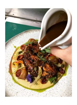 Honey Octopus with Fava