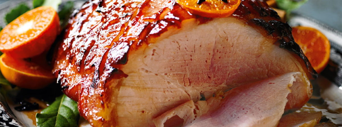 gammon with orange glaze