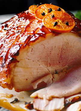 gammon with orange glaze