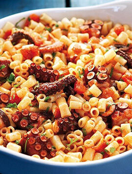 photo with octοpus and pasta