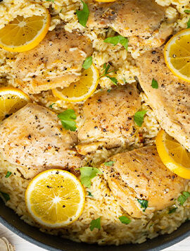 photo with chicken lemonade with rice