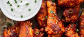 photo with baked chicken wings